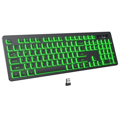 Large Print Backlit Keyboard - QWERTY Wired/Wireless
