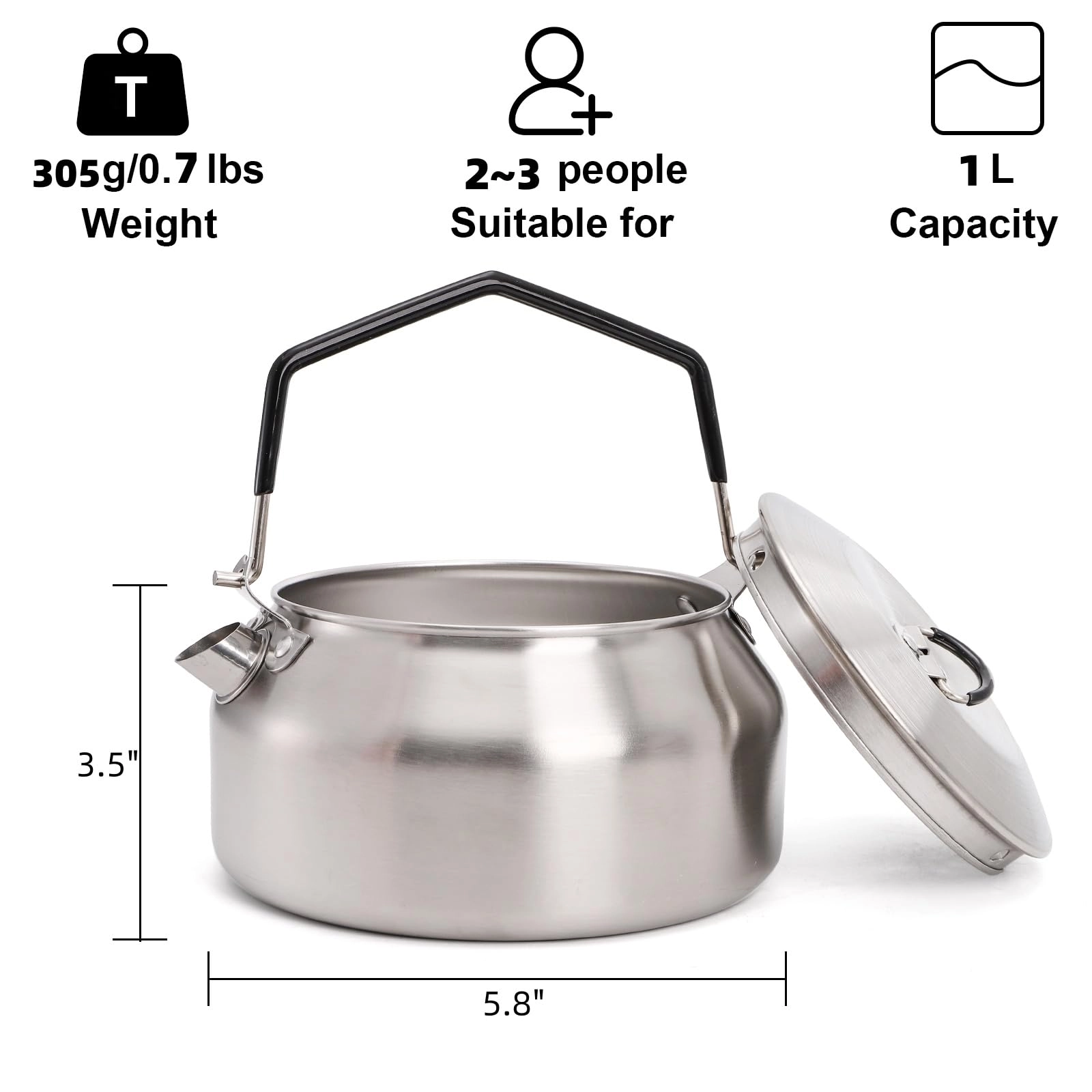 Camping Kettle - 1 Liters