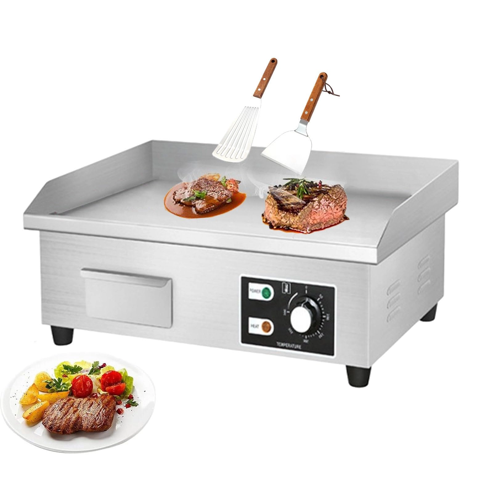 Commercial Electric Griddle - 4 zone(s) 450*300mm