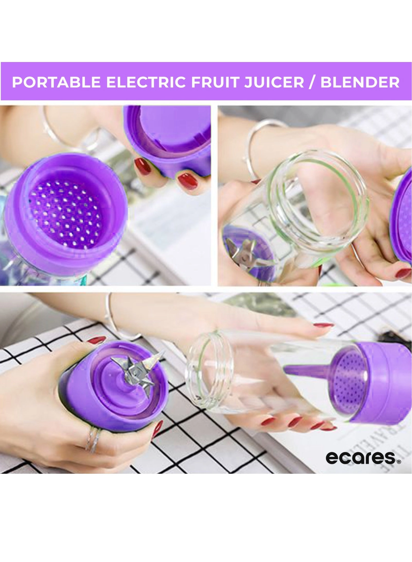 NG-01 - Portable USB Mini Blender Six Blades Lightweight