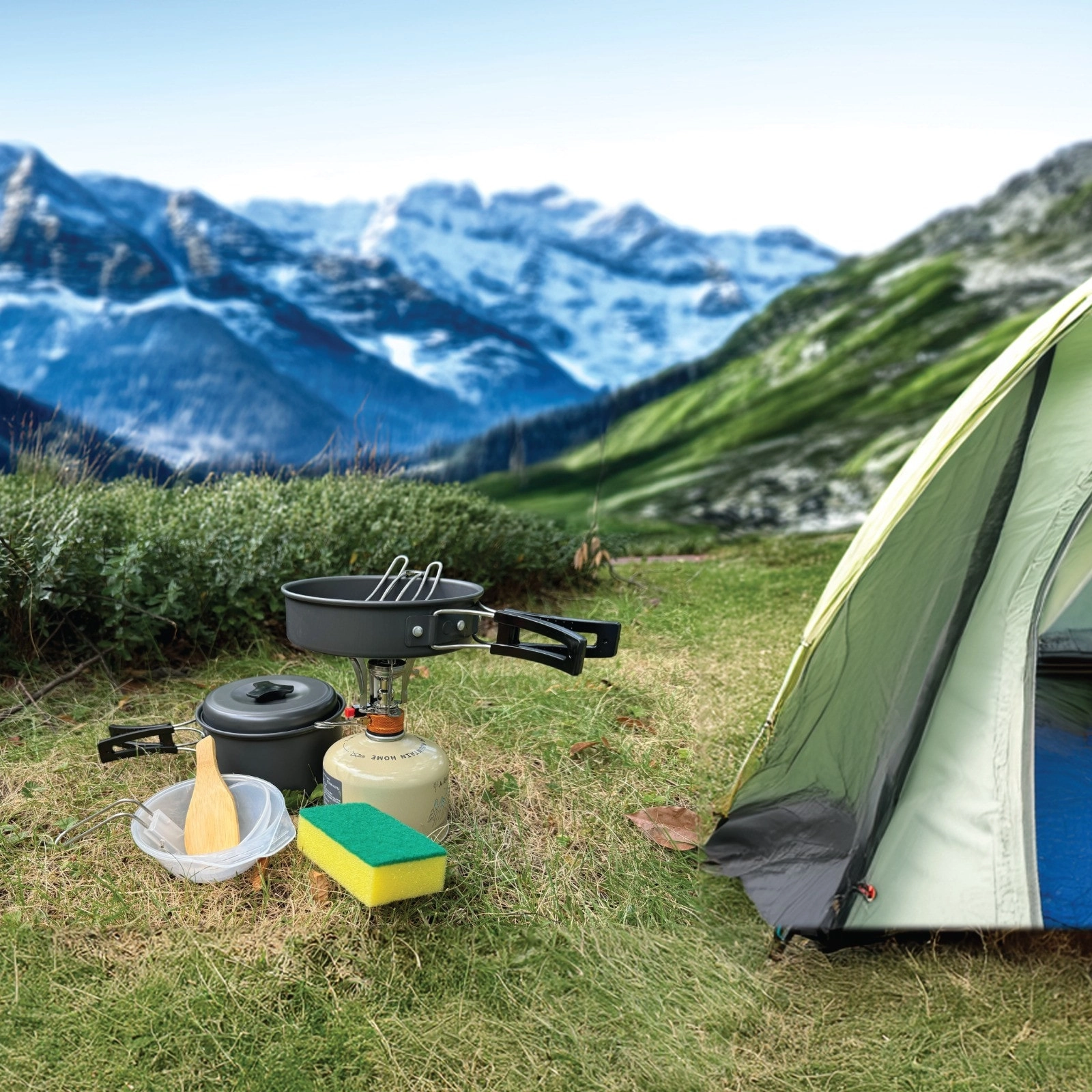 10-in-1 Camping Cookware Set - 1.2L