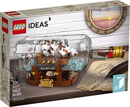 Ship in a Bottle (21313) - 962 Pieces + 3 In 1 Design Stylus - 64GB + Non Woven Fabric Drawstring Bag - 11.81" x 11.81"