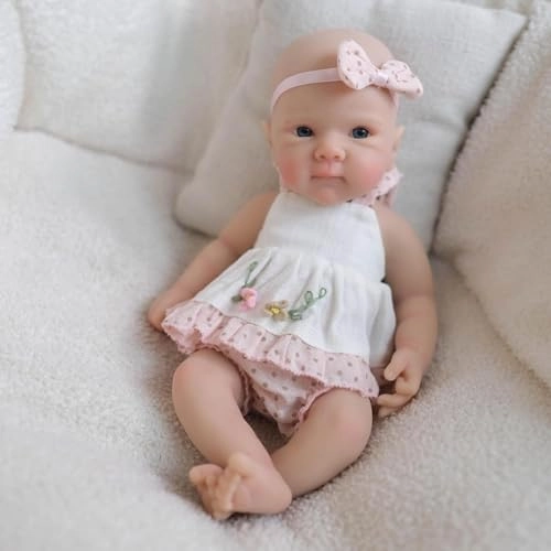 Reborn Baby Doll - 8 Inch Silicone Girl Ages 3+