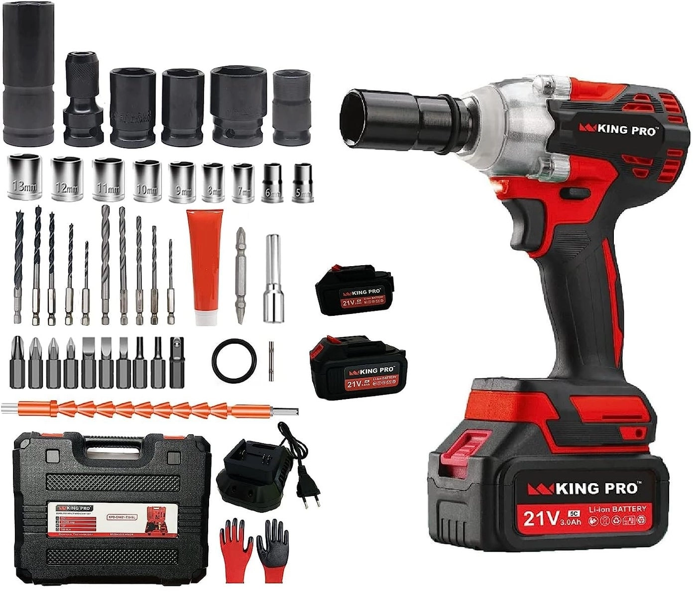 KING PRO Cordless Impact Wrench - 350Nm 12 Inch