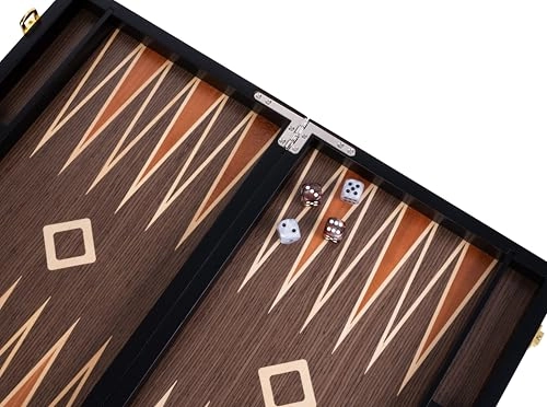 Deluxe backgammon - Walnut Burl Wood