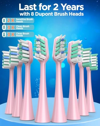 Y08U - 8 Brush Heads 120 Days Battery Life USB C