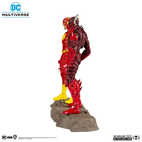 Earth -52 Batman (Red Death) Action Figure 7" + The Flash Action Figure 7" 2 pcs