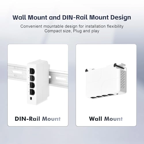 PoE Extender - 4 ports 24W 44-57V IEEE802.3af/at 10/100Mbps