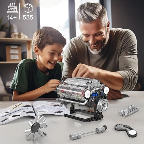 10088 Technik V8 Engine - 535 pcs