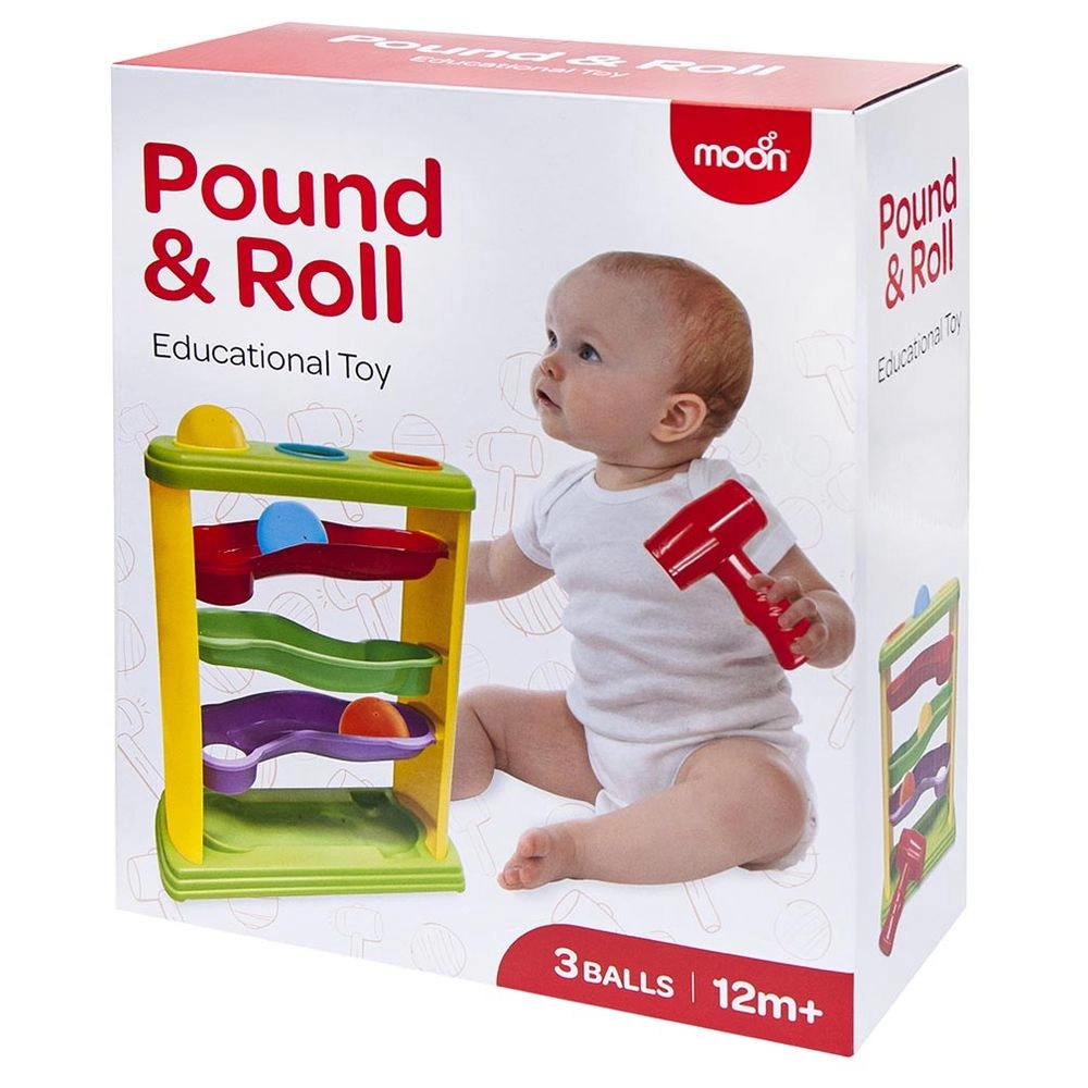 Pound & Roll Educational Toy - Suitable for 12 months and above 3 pieces
