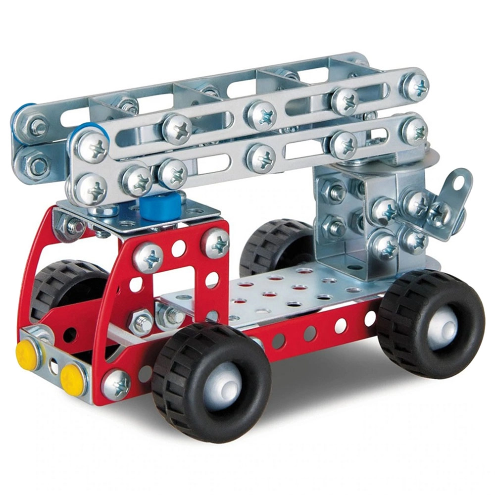 Fire Truck Metal Building Kit - 180 pcs for ages 8+
