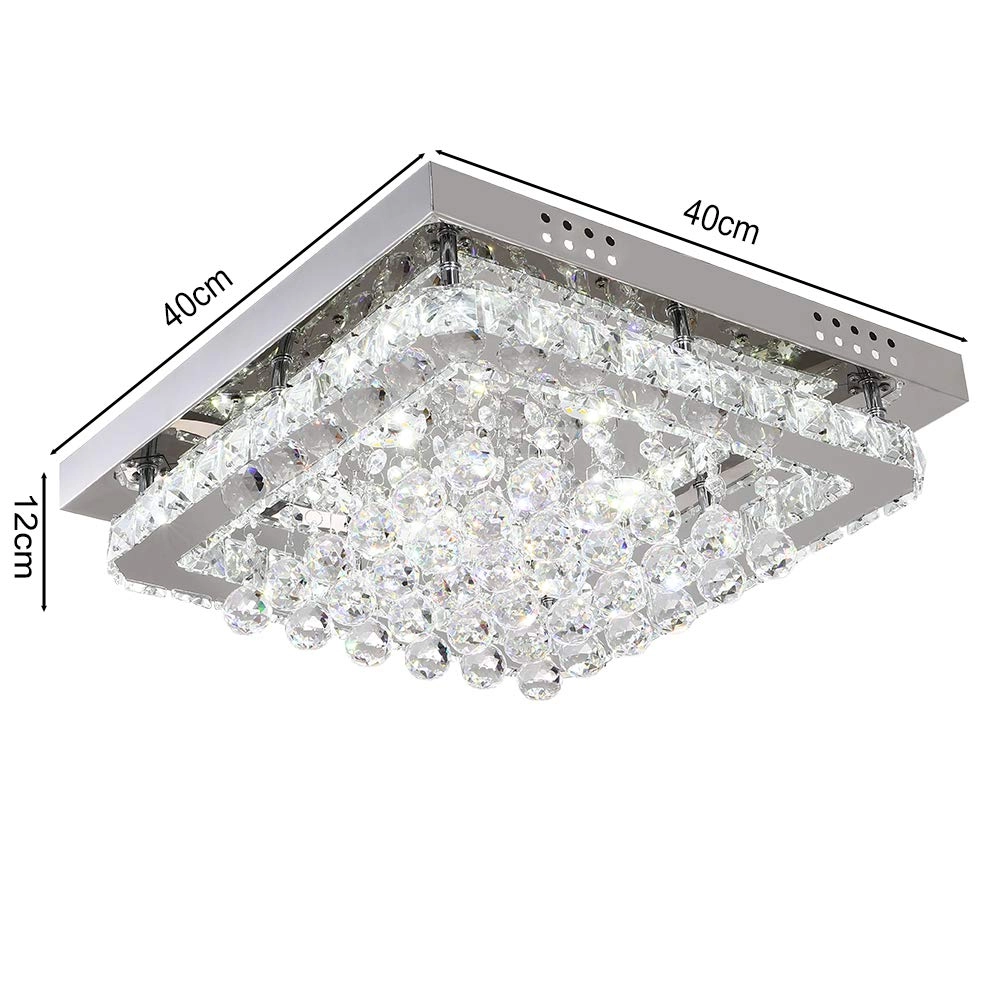 Crystal Ceiling Light - 3000k-6000k Dimmable