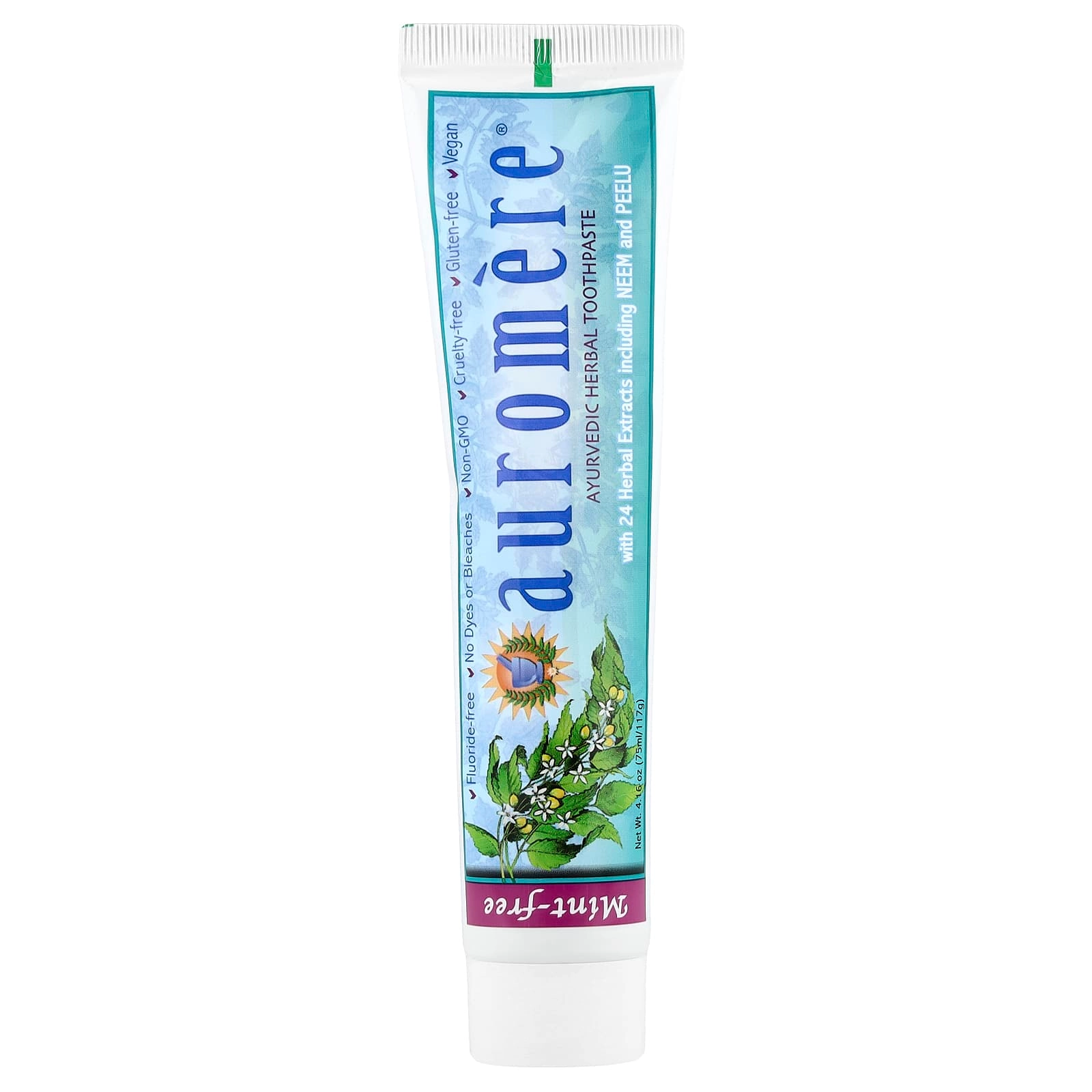 Auromere Ayurvedic Herbal Mint-Free Toothpaste 117 g