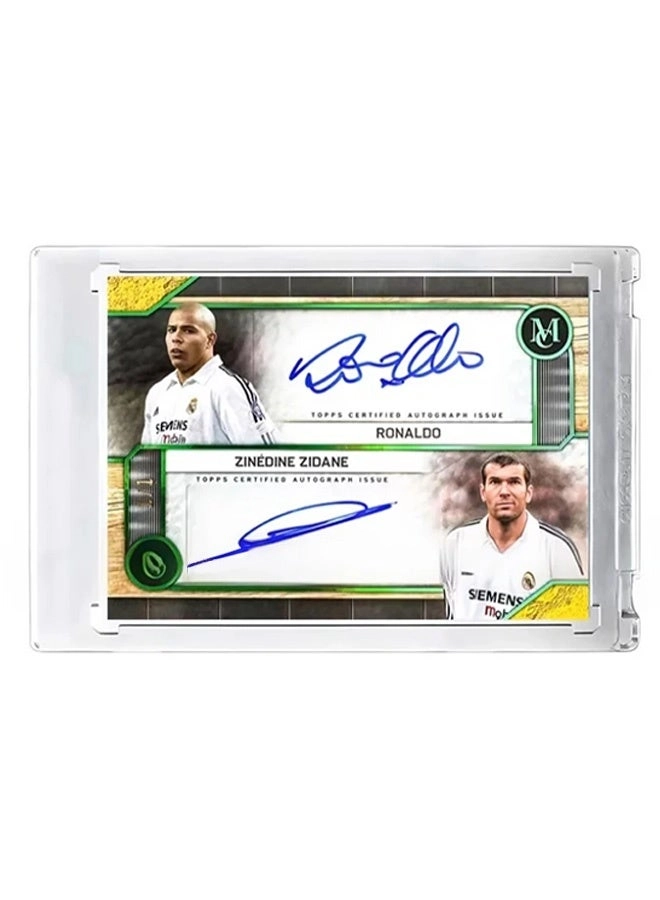 Topps Ronaldo Zidane Signature Football Card