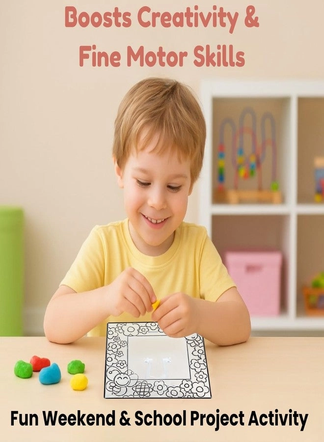 Fancy Frame - Butterfly Design DIY Kit 5 Foam Clay Colours Photo Frame