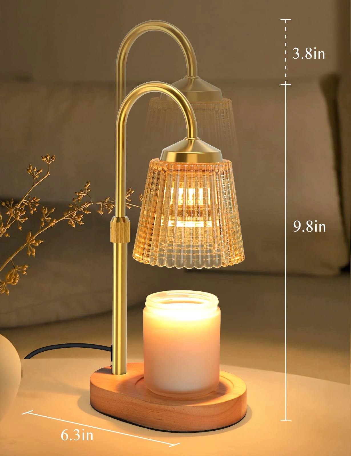 Candle Warmer Lamp - Timer Dimmable Adjustable