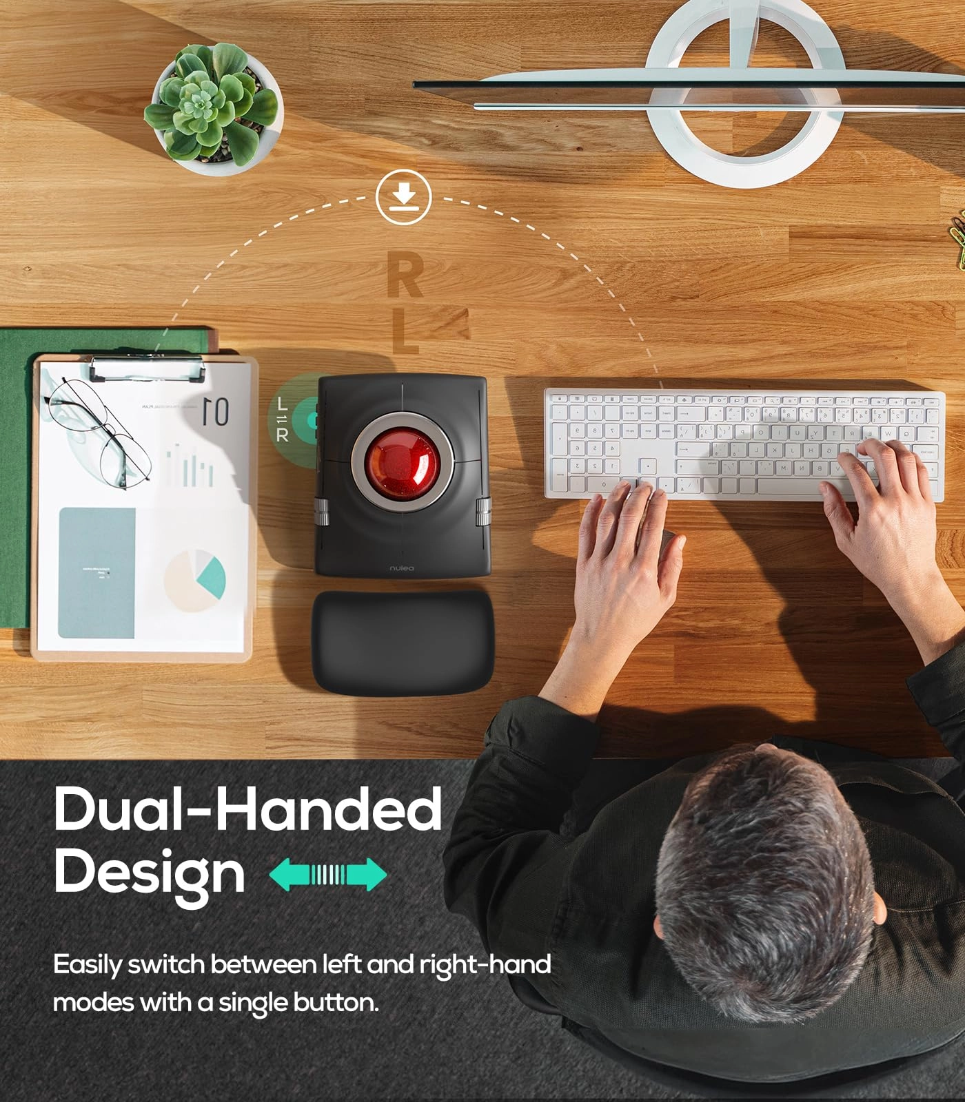 M512 Trackball Mouse - Bluetooth & 2.4GHz