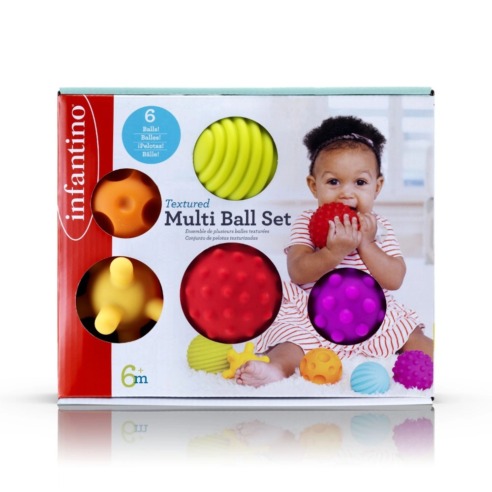 Textured Muliti-Ball Set - Suitable for 6 months and above 6-piece