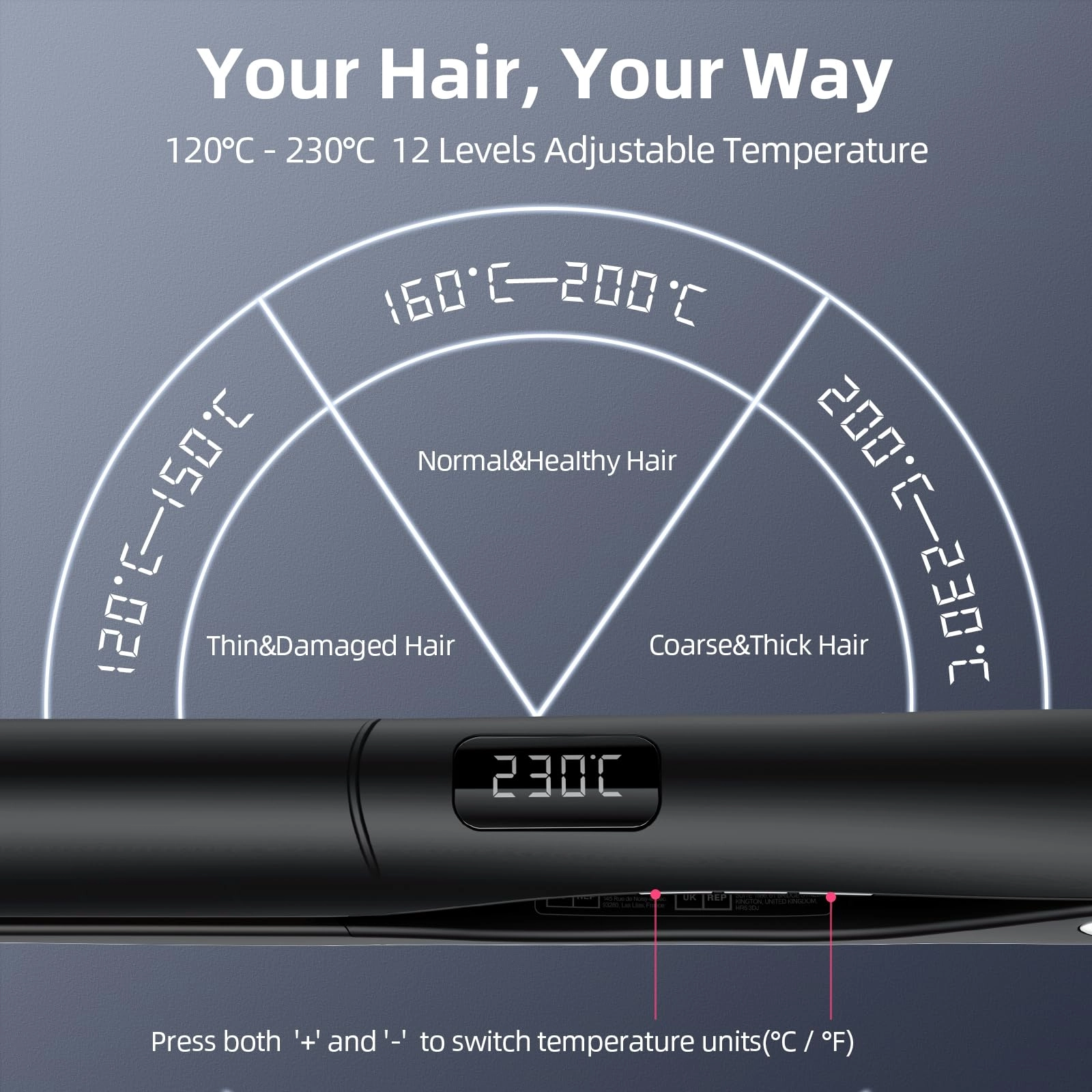 2 in 1 Hair Straightener and Curler