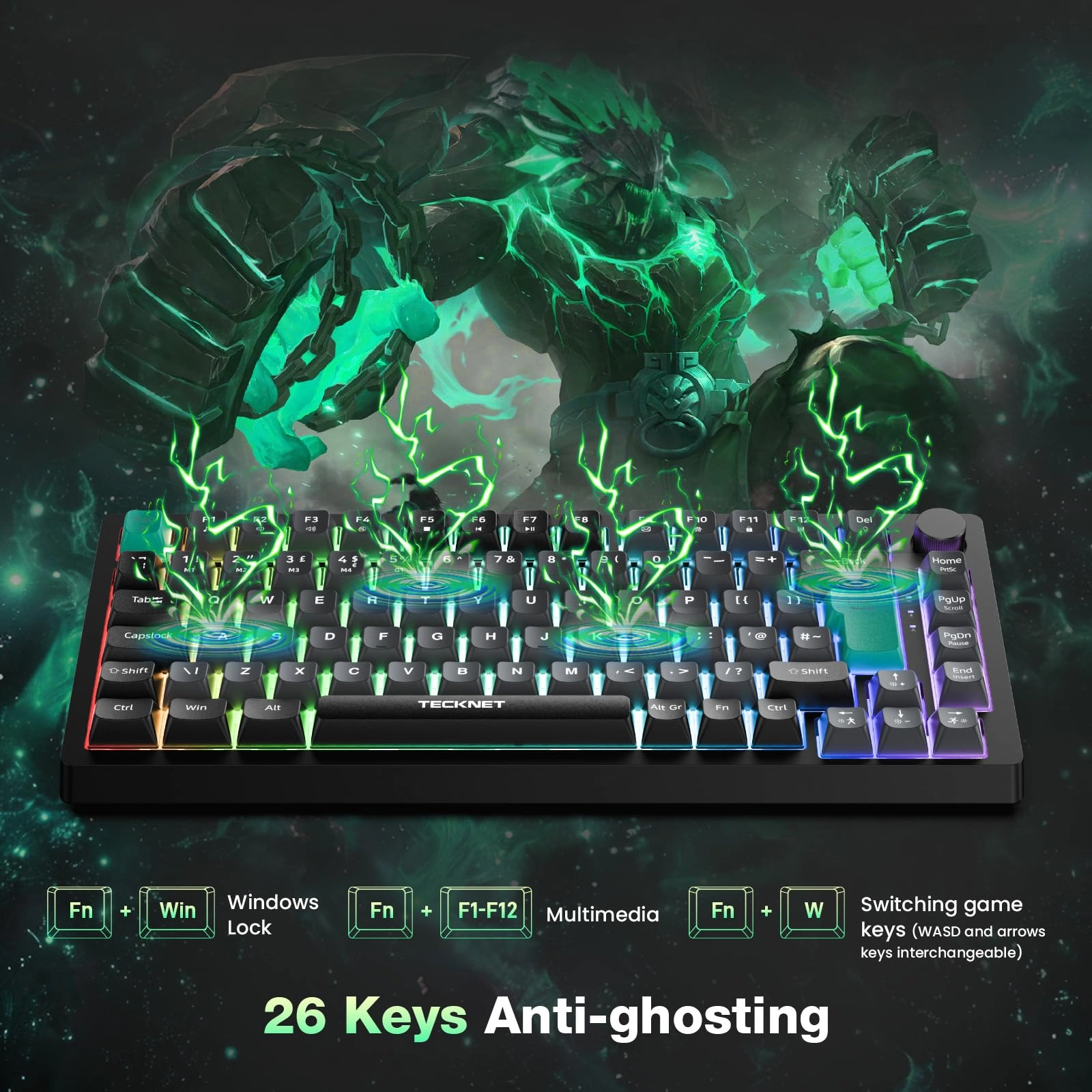RGB Gaming Keyboard - Wired