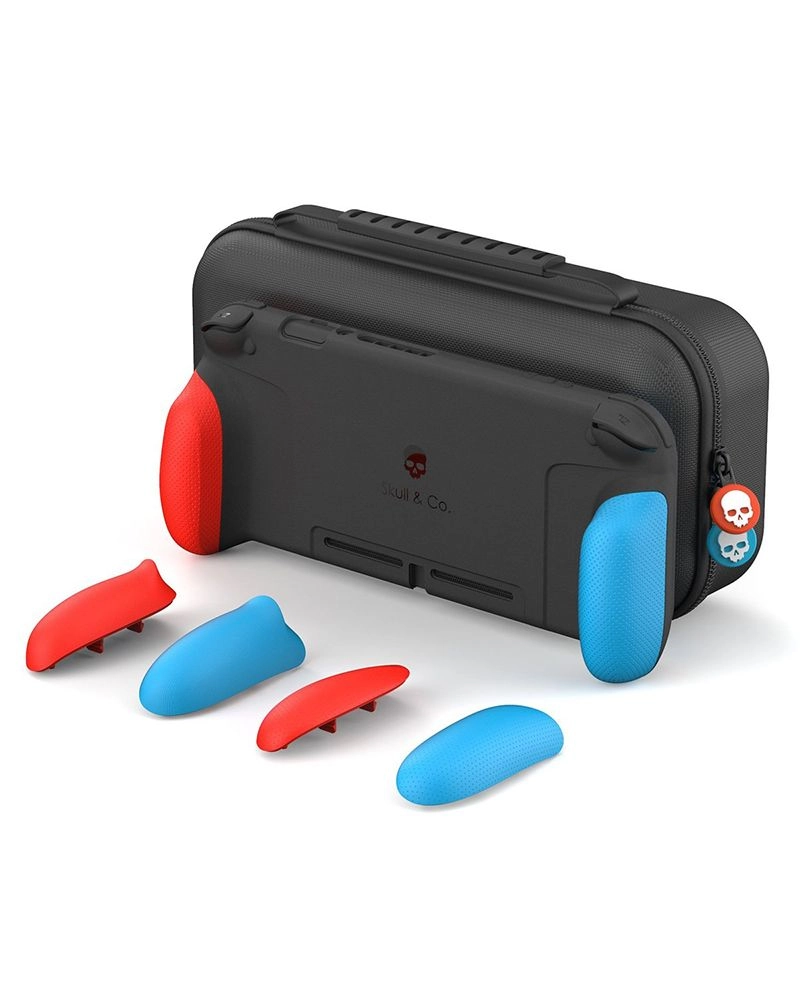 GripCase Body - Neon Blue & Red Switch + SnapGrip + TriggerGrip + PlusGrip