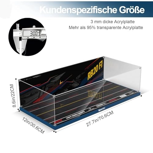 Acrylic Display Case for LEGO Oracle Red Bull Racing RB20 F1 Racing Car 42206