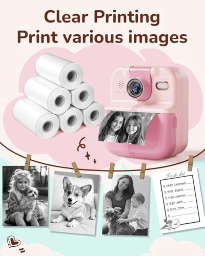 Kids Camera Paper Roll Refill - 6 Rolls 2 Inches