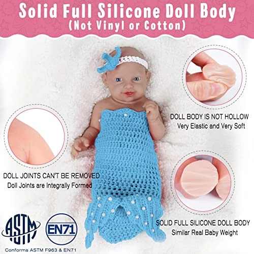 Reborn Baby Doll - 12 inch Silicone