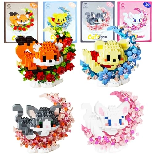 Micro Building Block Sets - Fox Pig Dog Cat Animal, Cartoon