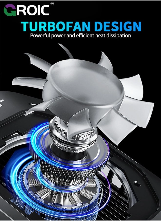 Phone Cooler - 3 Cooling Modes RGB Lights