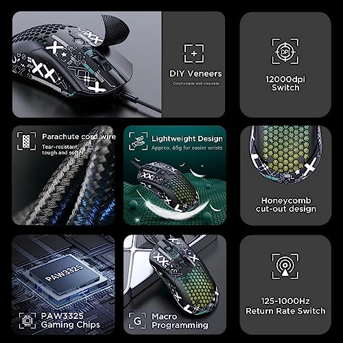 383 PRO M5 Ultralight Gaming Mouse - USB