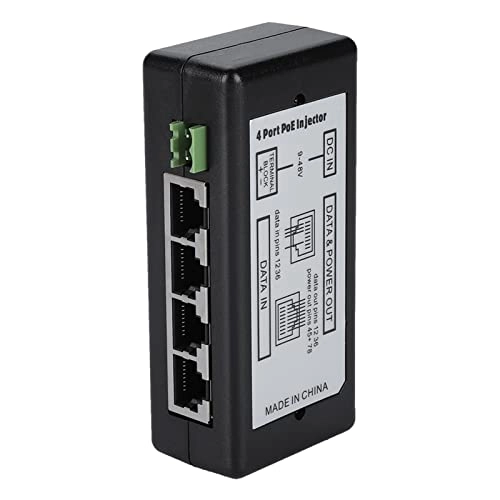 Poe injector - 8port DC9V-48V IEEE802.3AF/AT 10/100 MBPS