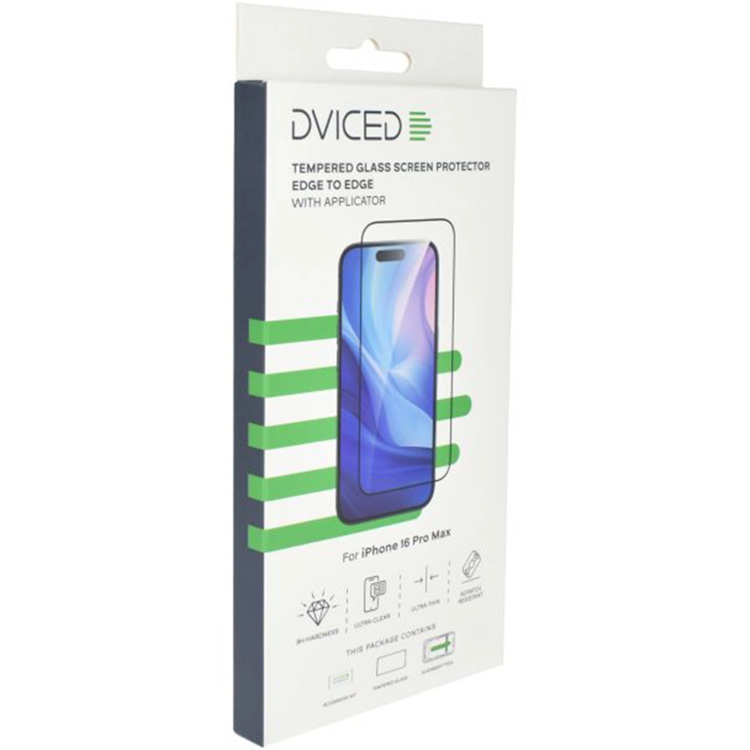 Clear Tempered Glass Screen Protector for iPhone 16 Pro Max