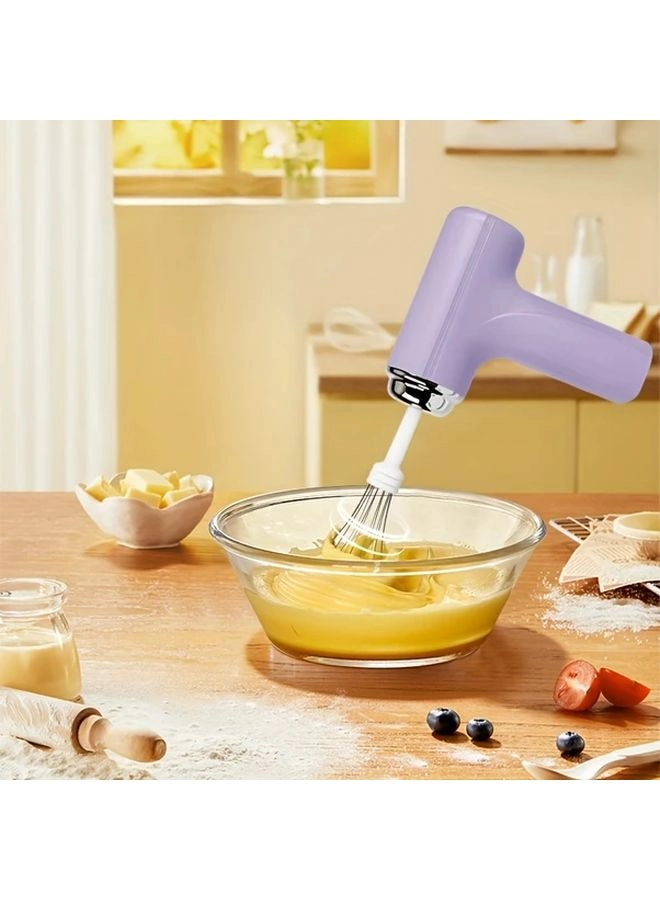Handheld Cream Mixer - USB Rechargeable 3-Speed 2-in-1