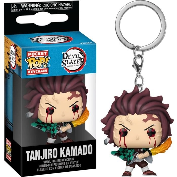 Pocket Pop! Animation: Demon Slayer - Tanjiro Keychain - Sun Breathing