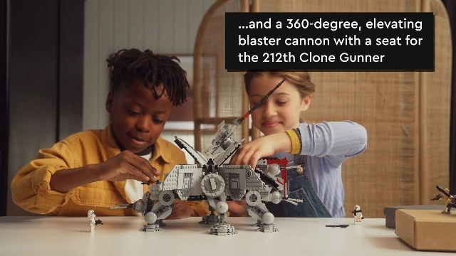 Star Wars AT-TE Walker (75337) - Poseable Includes 5 Minifigures