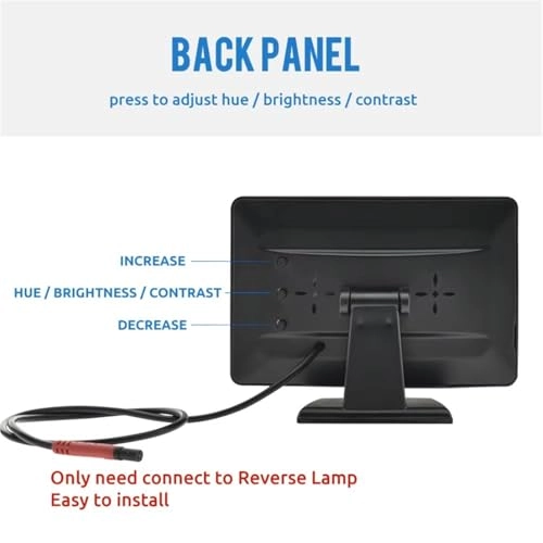 Rear View Camera with Monitor - Night Vision Wired