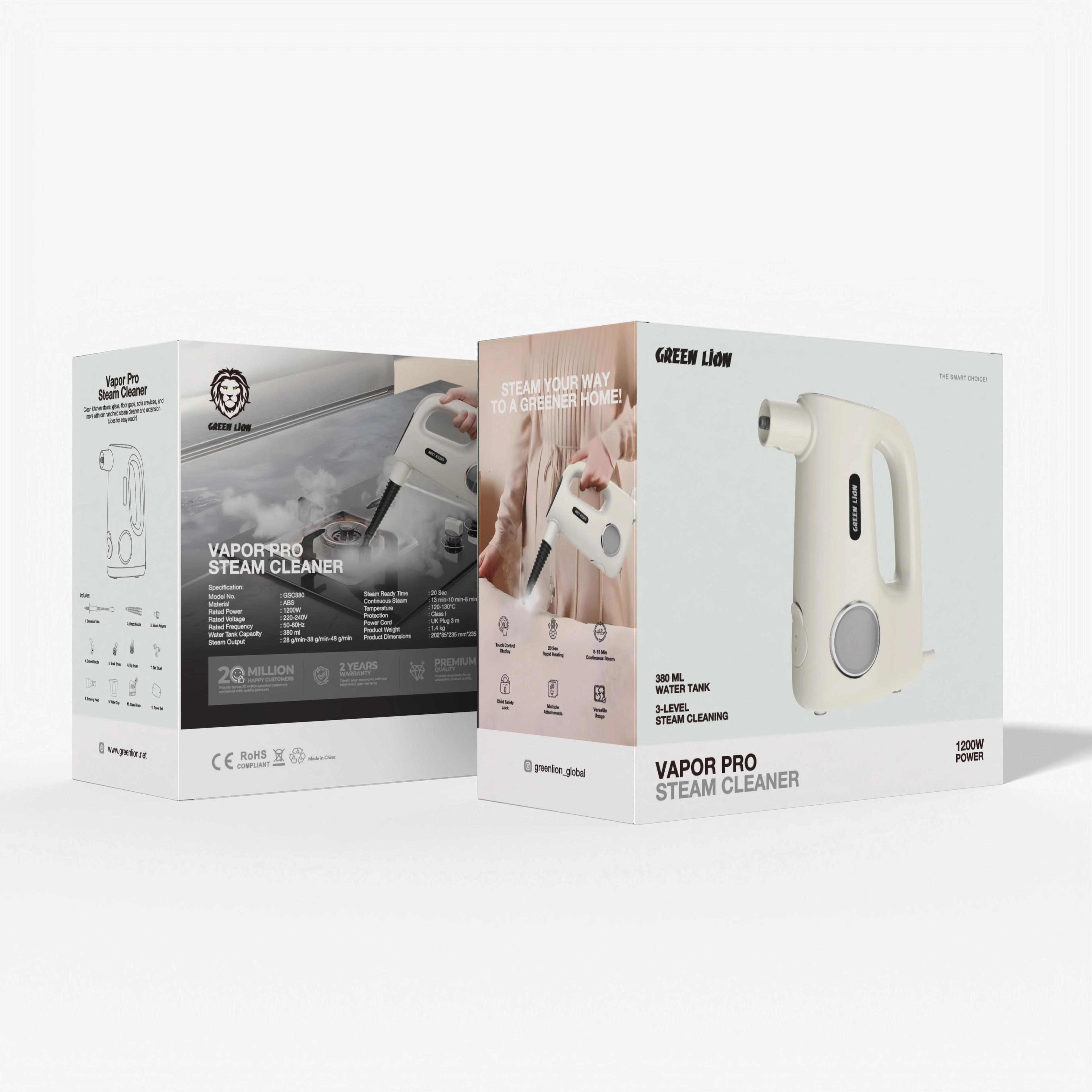 Vapor Pro Steam Cleaner - 1200W Beige