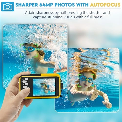 Fotocamera impermeabile da 64MP 4K