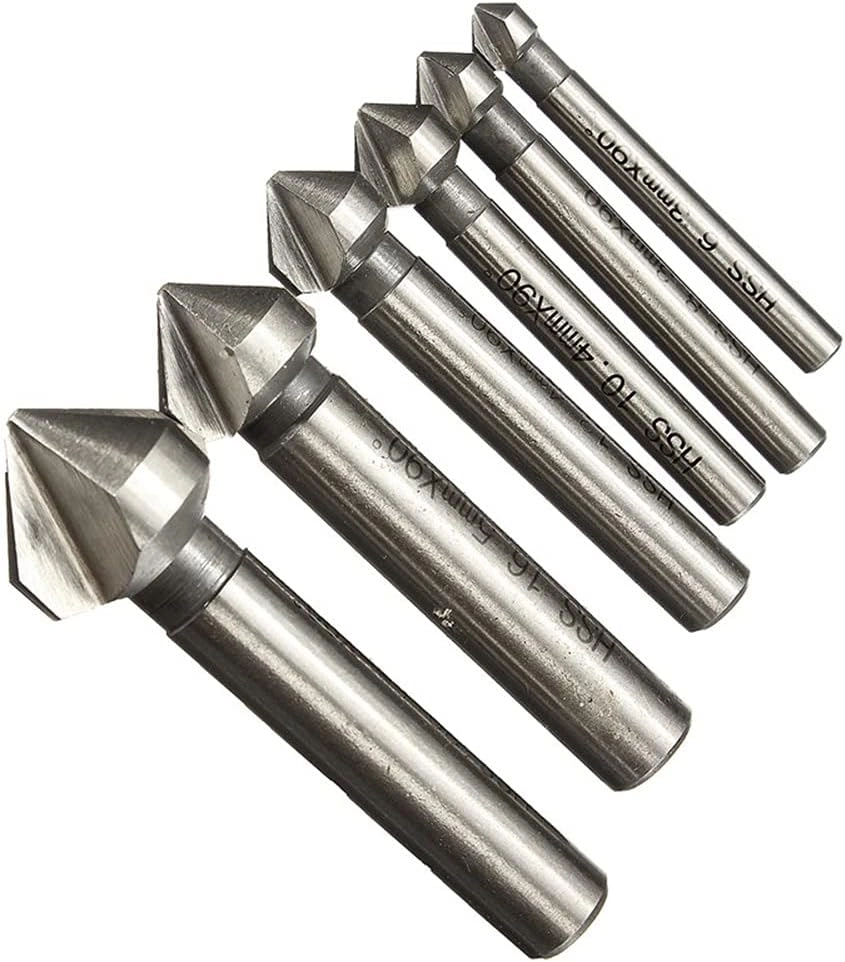 Countersink Drill Bit Set - high speed steel 4341 6pcs 6.3-20.5mm