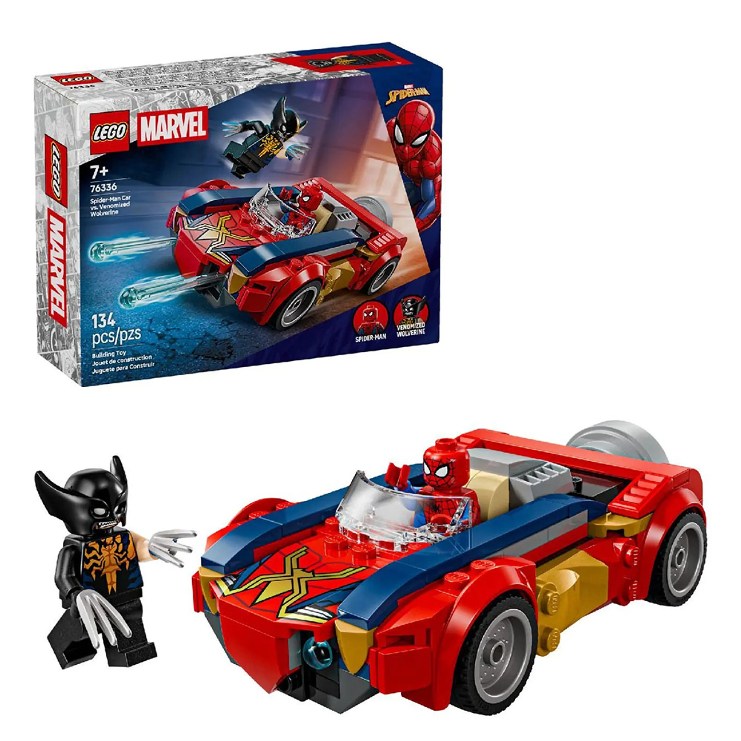 Marvel Spider-Man Car vs. Venomized Wolverine (76336)
