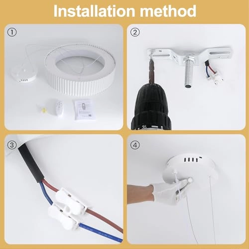 Round LED Chandelier - 3000K–6000K Dimmable