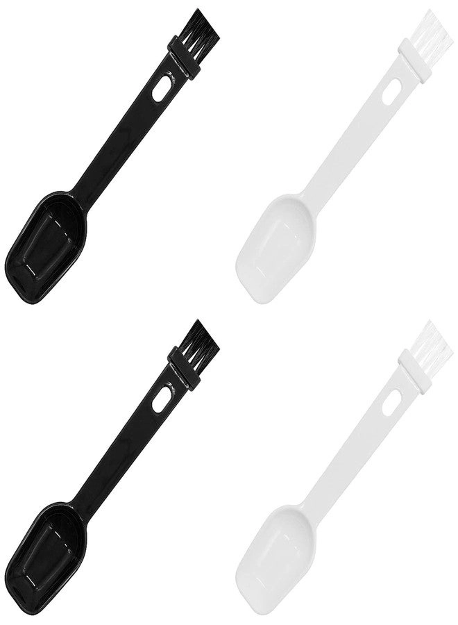 Worutuk Coffee Spoon with Espresso Grinder Brush - 4 PCS 2 in 1
