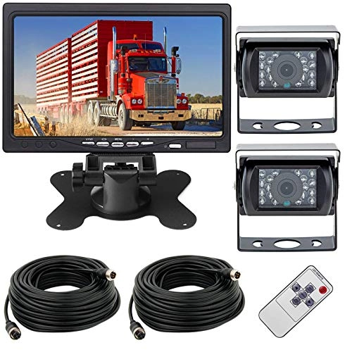 Reversing Camera - 18LEDs Night Vision + TFT LCD Car Monitor - 7"