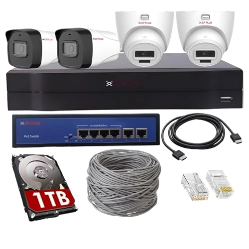 (Refurbished) Full HD NVR - 4 channels + 2 MP IP Camera - Outdoor Indoor