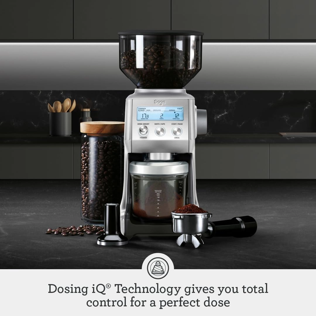 The Smart Pro Coffee Grinder - 60 unique settings Dosing IQ conical burr