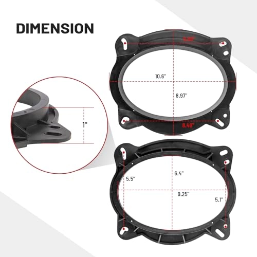 Front Door Speaker Bracket Adapter - 6 x 9 inch