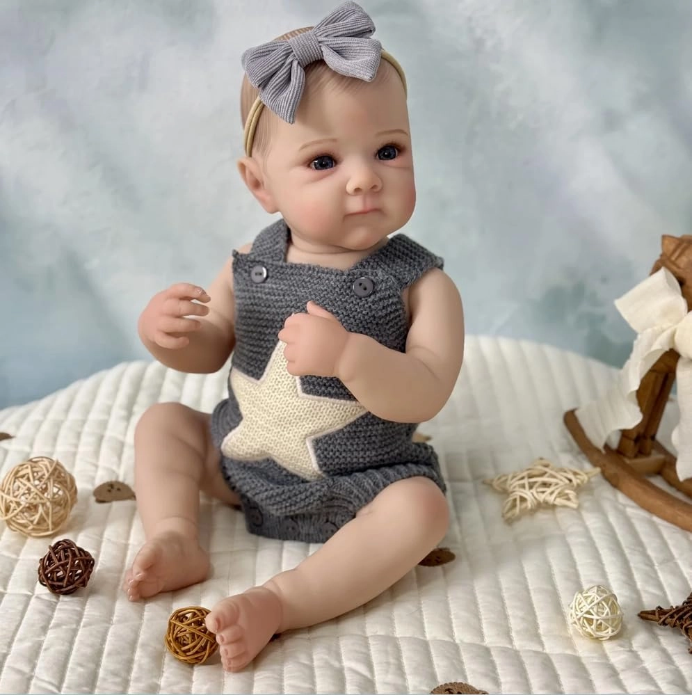 Reborn Baby Doll - 18 inch Full body vinyl Girl Ages 3+