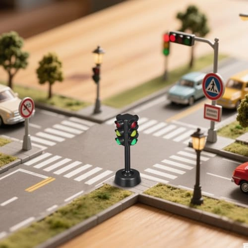 Miniature Toy Traffic Lights - 12 months and up 12 pieces