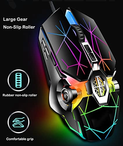 Retro Typewriter Keyboard and Mouse Combo - Wired